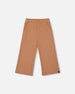 Waffle Flare Leg Pants Caramel Brown - H20YG22_184