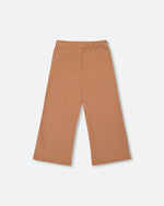 Waffle Flare Leg Pants Caramel Brown - H20YG22_184