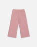 Waffle Flare Leg Pants Dusty Pink - H20YG22_622