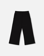 Waffle Flare Leg Pants Black - H20YG22_999