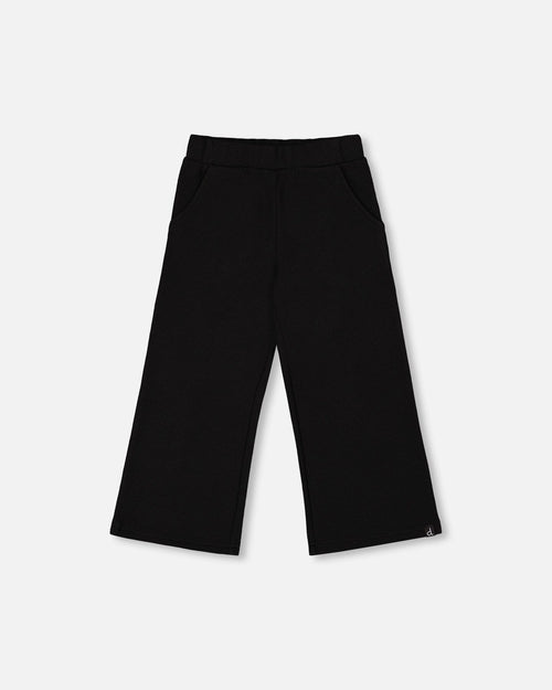 Waffle Flare Leg Pants Black - H20YG22_999