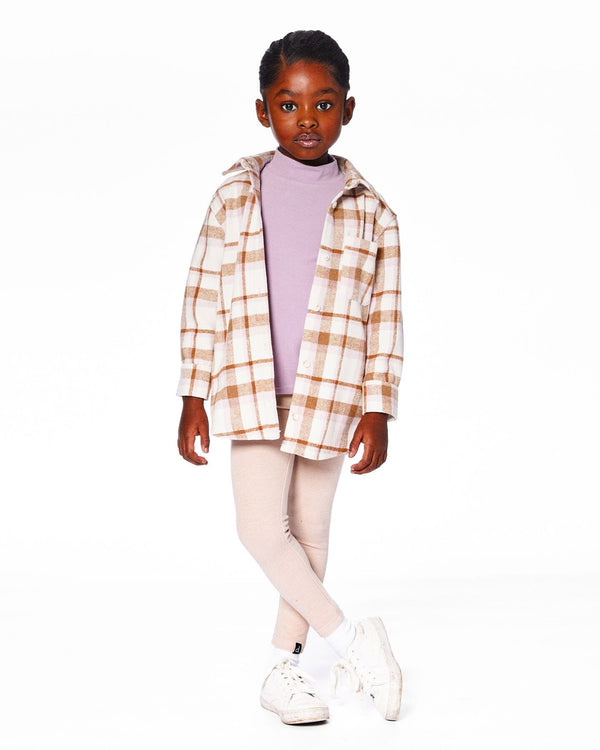 Super Soft Ribbed Leggings Light Caramel - H20YG60_116