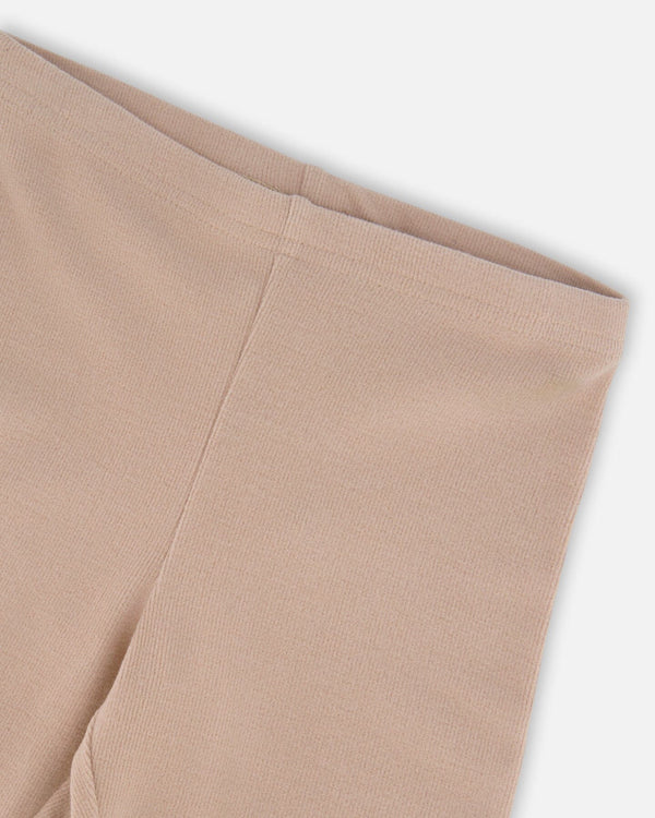 Super Soft Ribbed Leggings Light Caramel - H20YG60_116