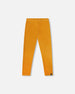 Super Soft Ribbed Leggings Golden Yellow - H20YG60_854
