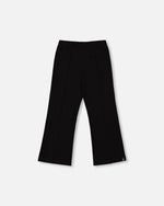 Ribbed Leggings Bootleg With Slit Black - H20YG61_999