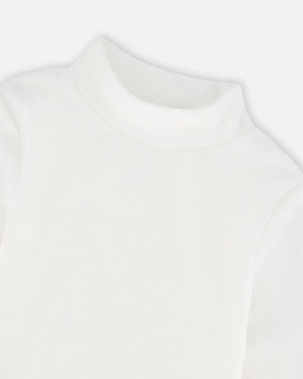 Super Soft Ribbed Mock Neck Top Off-White - H20YG71_100