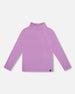 Super Soft Ribbed Mock Neck Top Lavender - H20YG71_530