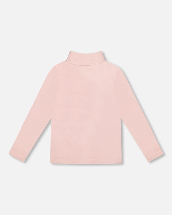 Super Soft Ribbed Mock Neck Top Pink - H20YG71_622