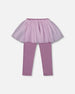 Leggings With Tulle Skirt Purple Gray - H20YG81_547