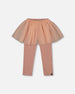 Leggings With Tulle Skirt Dusty Pink - H20YG81_613