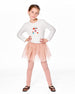 Leggings With Tulle Skirt Dusty Pink - H20YG81_613