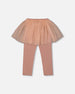 Leggings With Tulle Skirt Dusty Pink - H20YG81_613