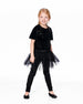 Leggings With Tulle Skirt Black - H20YG81_999