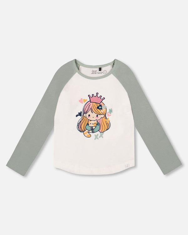 Jersey Raglan Sleeve Tee Off-White - H20Z70_101