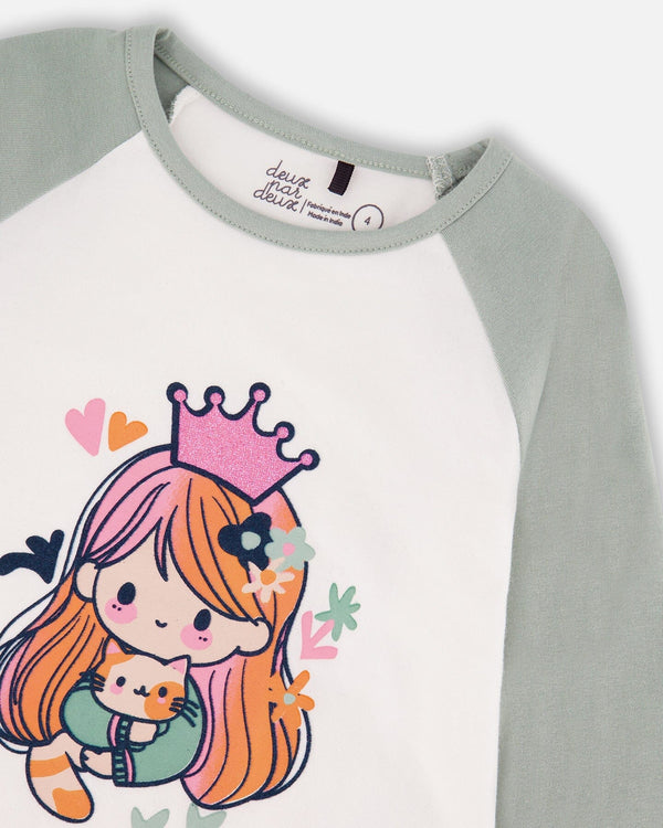 Jersey Raglan Sleeve Tee Off-White - H20Z70_101