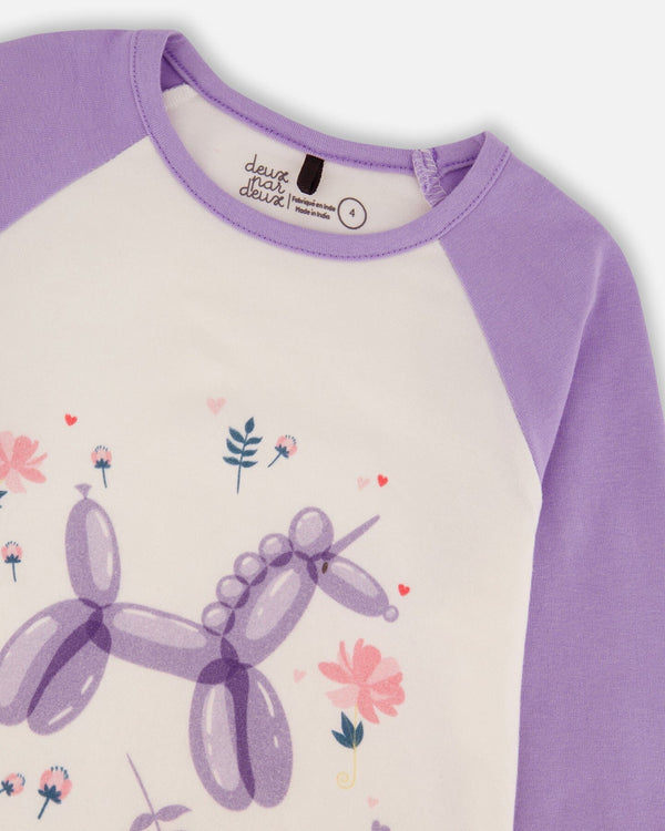 Jersey Raglan Sleeve Tee Lavender - H20Z70_564