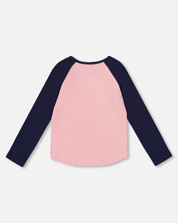 Jersey Raglan Sleeve Tee Dusty Pink - H20Z70_617