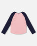 Jersey Raglan Sleeve Tee Dusty Pink - H20Z70_617