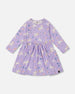 Jersey Dress With Pockets Lilac Unicorn Print - H20Z85_072