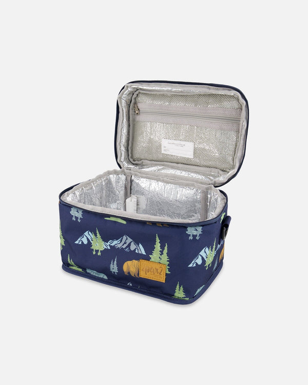 Lunch Box Navy Animal Print - H20ZBL_030
