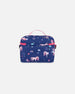 Lunch Box Navy Unicorn Print - H20ZBL_037