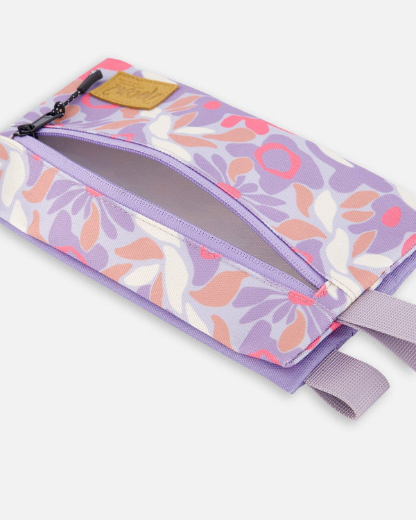 Double Pencil Case Lilac Cat Print - H20ZEC_008