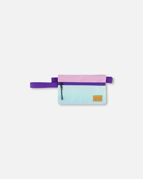 Double Pencil Case Purple Gradient - H20ZEC_021