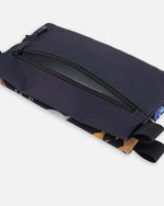 Double Pencil Case Black Dinosaur Print - H20ZEC_026