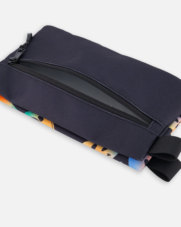 Double Pencil Case Smiley Face Boy - H20ZEC_033