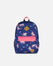 Kids Backpack Navy Unicorn Print - H20ZSD_037