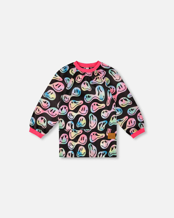 School Apron Smiley Face Girl - H20ZTA_018