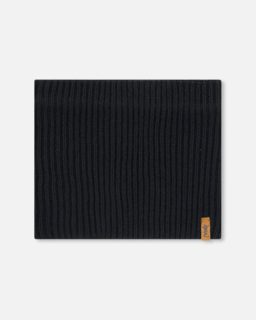 Mid-Season Knit Neck Warmer Black - H20ZW02_999