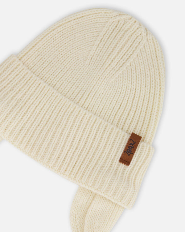 Baby Mid-Season Knit Hat Light Beige - H20ZW08_138