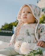 Muslin Tunic And Pointelle Leggings Set Peach Deer Print & Green - H30A10_3H057