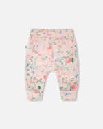 Organic Cotton Jersey Evolutive Pants Pink Printed Berries - H30A20_3H059