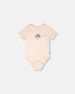 Evolutive Organic Cotton Jersey Onesie Peach - H30A70_06006