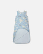 Cotton Jersey Muslin Sleep Sack Blue Turtle Print - H30ASB_3H061