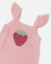 Knit Strawberry Romper Light Pink - H30BT44_06007