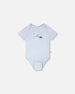 Evolutive Organic Cotton Jersey Onesie Sky Blue - H30C70_04005