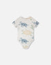 Evolutive Organic Cotton Jersey Onesie Grey Mix Turtle Print - H30C70_3H060