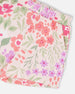 French Terry Shorts Pink Printed Flowers - H30F26_3H216