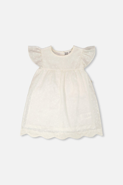 Printed Poplin Dress Off-White - H30F88_01010