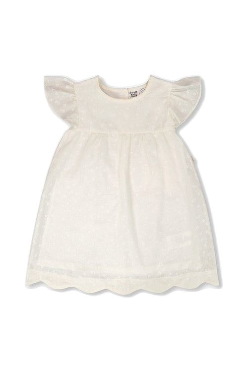 Printed Poplin Dress Off-White - H30F88_01010
