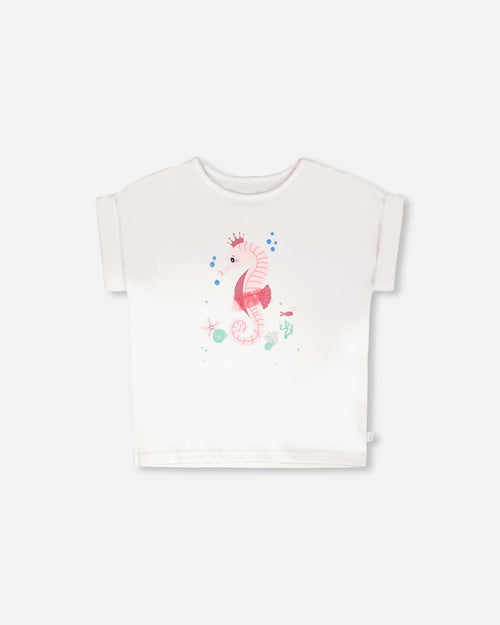 Organic Cotton Jersey T-Shirt White - H30G70_01000