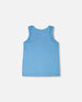Rib Tank Top Blue - H30G73_04380