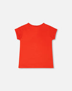 Organic Cotton Jersey T-Shirt Red - H30H70_07620