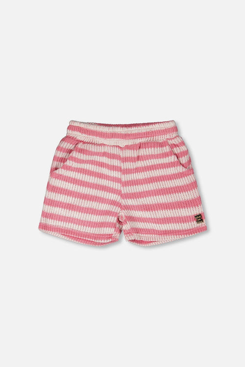 Striped Shorts Pink And White - H30I27_3H139