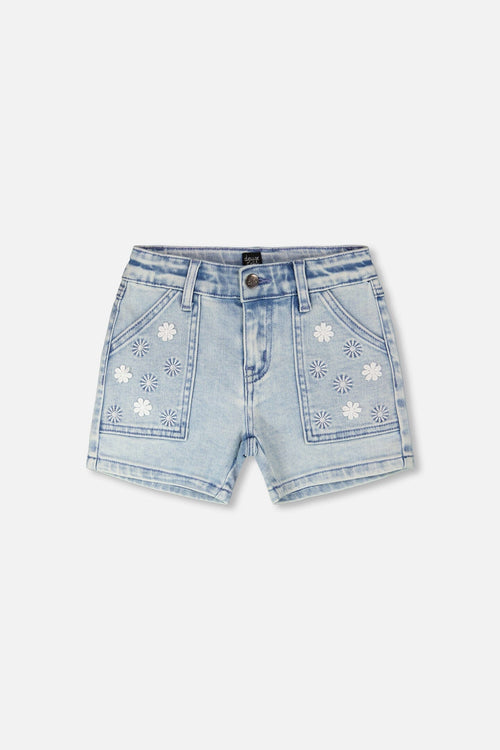 Light Blue Denim Shorts - H30I28_01250