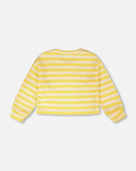 Striped Sweater Yellow And White - H30I31_3H138