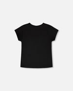 Organic Cotton Jersey T-Shirt Black - H30J70_09990